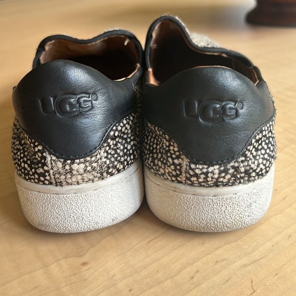 UGG Cas Exotic Genuine Calf Hair Slip On Sneakers Shoes - Picture 5 of 7